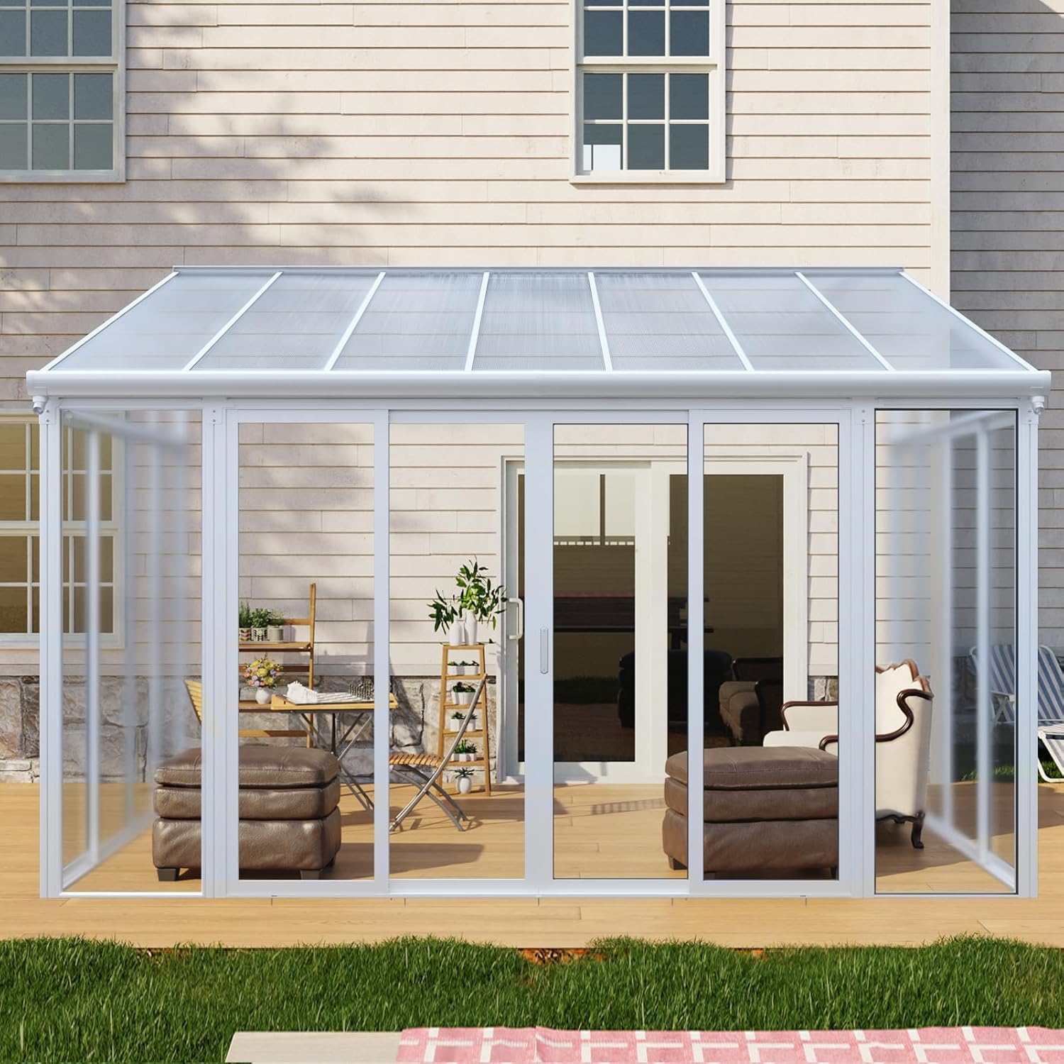 10x14 ft enclosed patio cover worth it,should I buy a 10x14 sunroom,10x14 enclosed patio cover pros cons,QiMaieeUSA sunroom honest assessment,best all season patio enclosure,10x14 ft sunroom vs alternatives unboxing and complete package contents