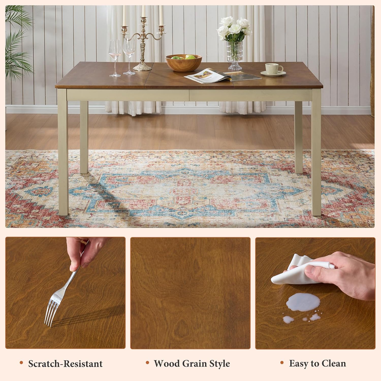 AMERLIFE farmhouse dining table set,should I buy AMERLIFE dining set,AMERLIFE vs other farmhouse tables,AMERLIFE dining set pros cons,AMERLIFE 60 inch table worth buying,best space saving dining table set performance testing and real-world results