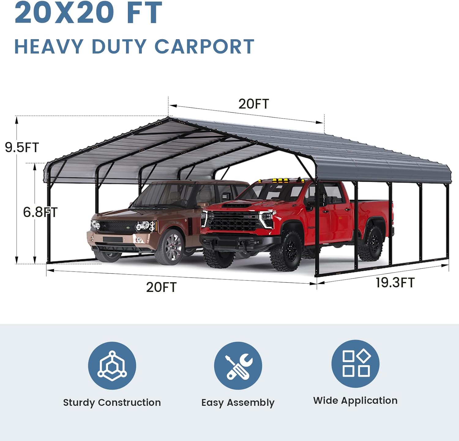 EROMMY 20x20 carport worth buying,should I buy EROMMY carport,EROMMY carport pros cons,best heavy-duty carport,EROMMY vs other carports,20x20 metal carport honest unboxing and complete package contents