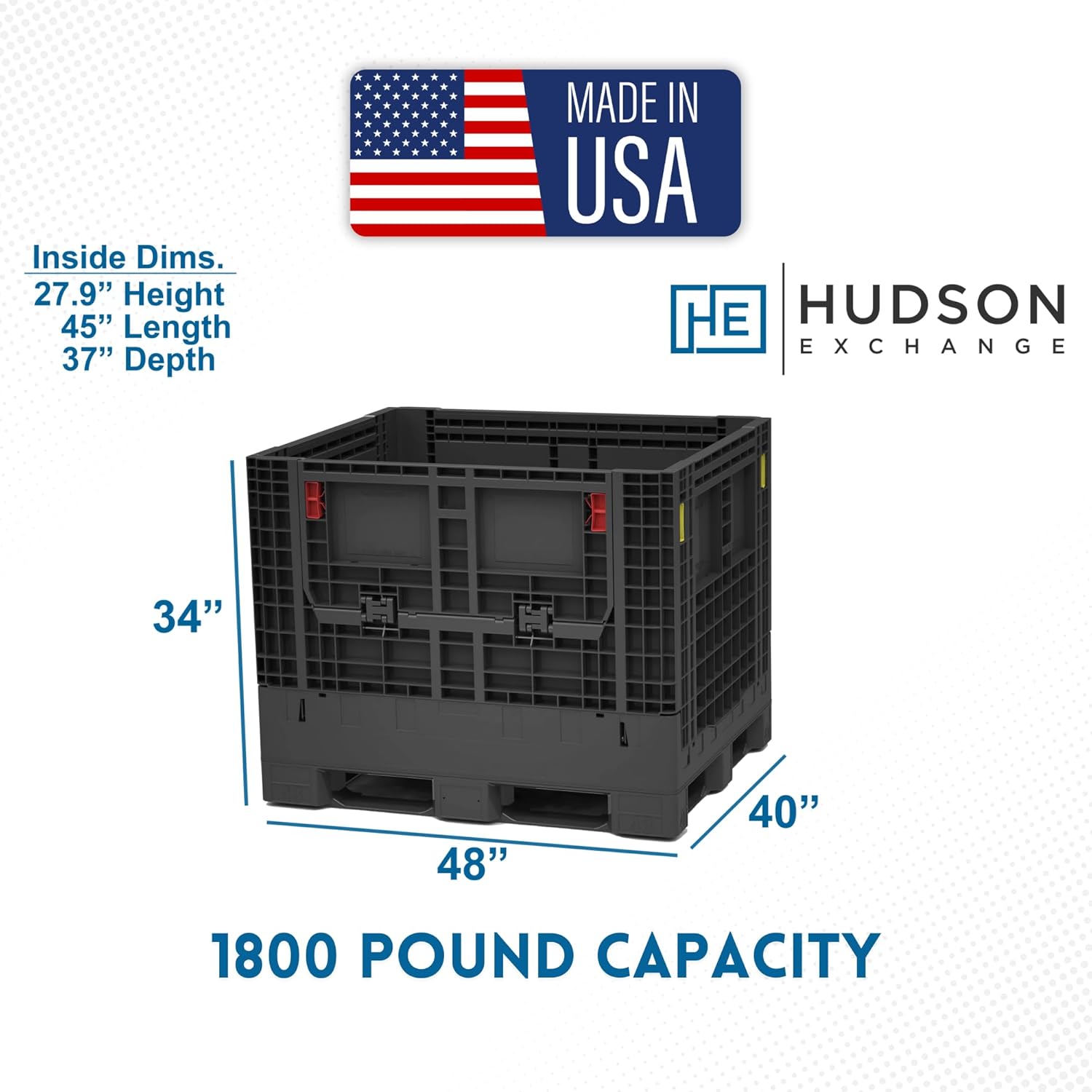Hudson Exchange bulk container worth it,should I buy Hudson Exchange bulk container,Hudson Exchange vs other bulk containers,Hudson Exchange 48x40x34 pros cons,Hudson Exchange bulk container worth buying,best collapsible bulk container unboxing and complete package contents