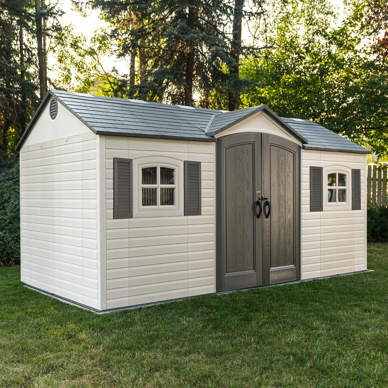 Lifetime 15x8 shed worth buying,should I buy a Lifetime shed,Lifetime 15x8 shed pros cons,Lifetime shed vs Tuff Shed,best resin outdoor storage shed,Lifetime 15x8 honest assessment unboxing and complete package contents