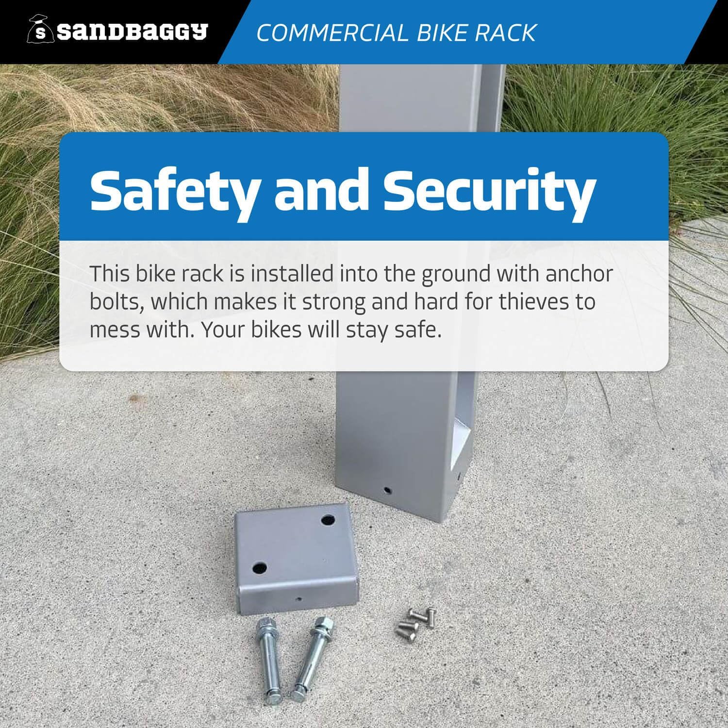 Sandbaggy commercial bike rack worth it,should I buy Sandbaggy bike rack,Sandbaggy bike rack pros cons,best commercial in-ground bike rack,Sandbaggy vs other bike racks,Sandbaggy bike rack honest opinion performance testing and real-world results