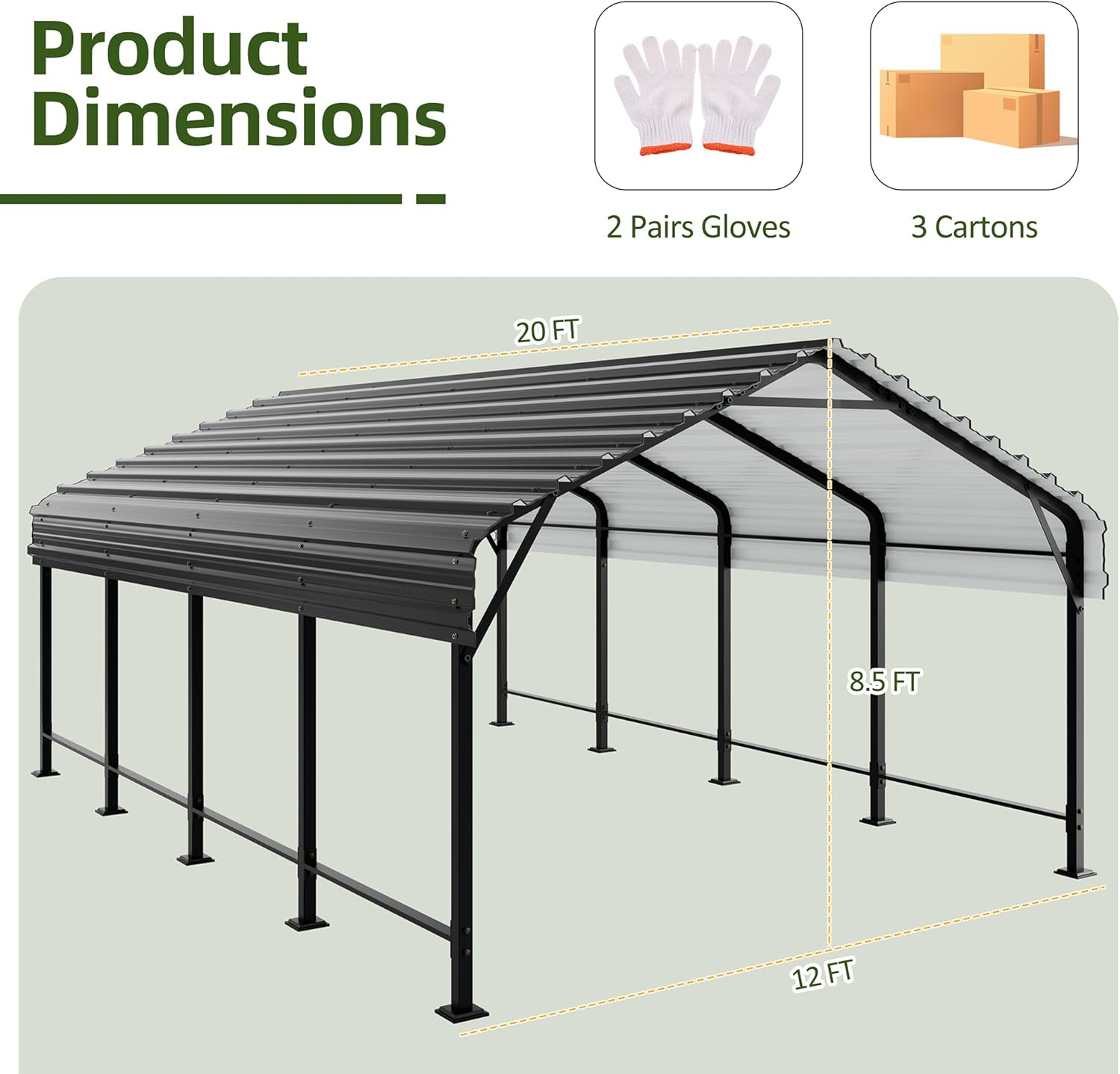 Shintenchi 12x20 metal carport worth it,should I buy Shintenchi carport,Shintenchi vs other metal carports,Shintenchi 12x20 pros cons,best heavy duty carport canopy,Shintenchi metal carport honest unboxing and complete package contents