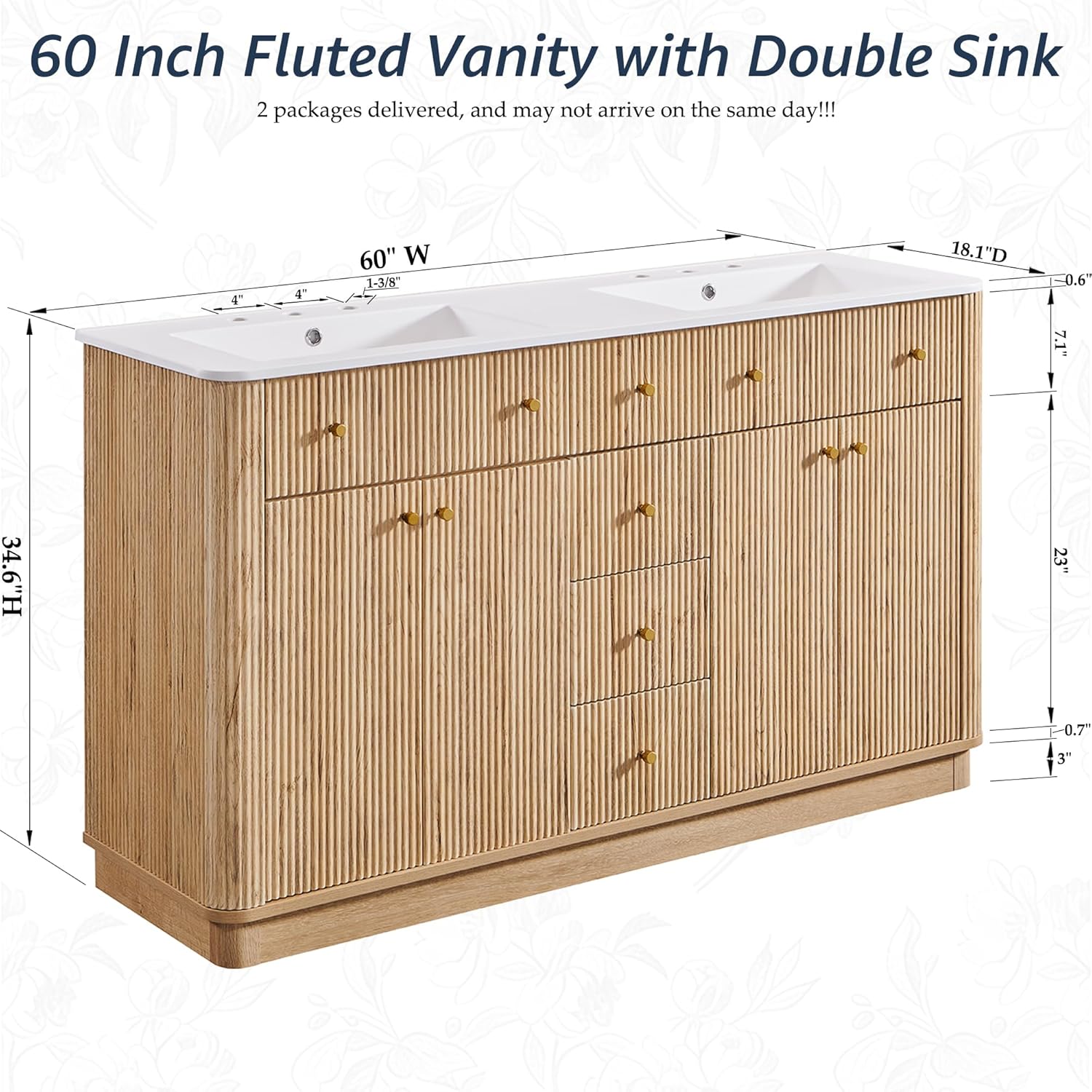 T4TREAM 60 inch vanity worth it,T4TREAM vanity pros cons,best double sink bathroom vanity,60 inch fluted vanity buying guide,should I buy T4TREAM bathroom vanity,T4TREAM vs other vanities unboxing and complete package contents