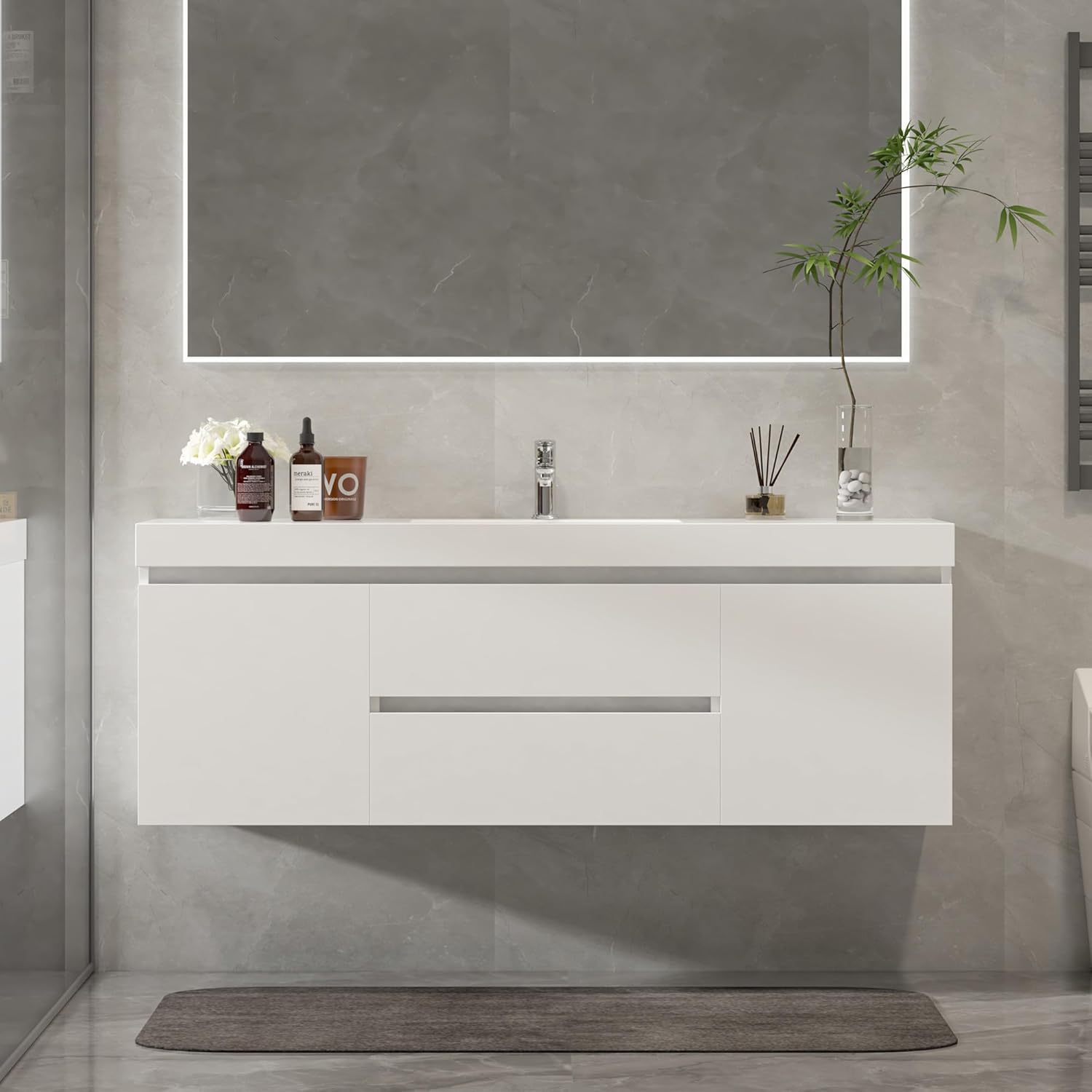 Vanity Art 48 inch bathroom vanity worth it,Vanity Art 48 inch pros cons,Vanity Art VA6048W honest assessment,best 48 inch wall mounted vanity,should I buy a Vanity Art vanity,Vanity Art vs other bathroom vanities unboxing and complete package contents