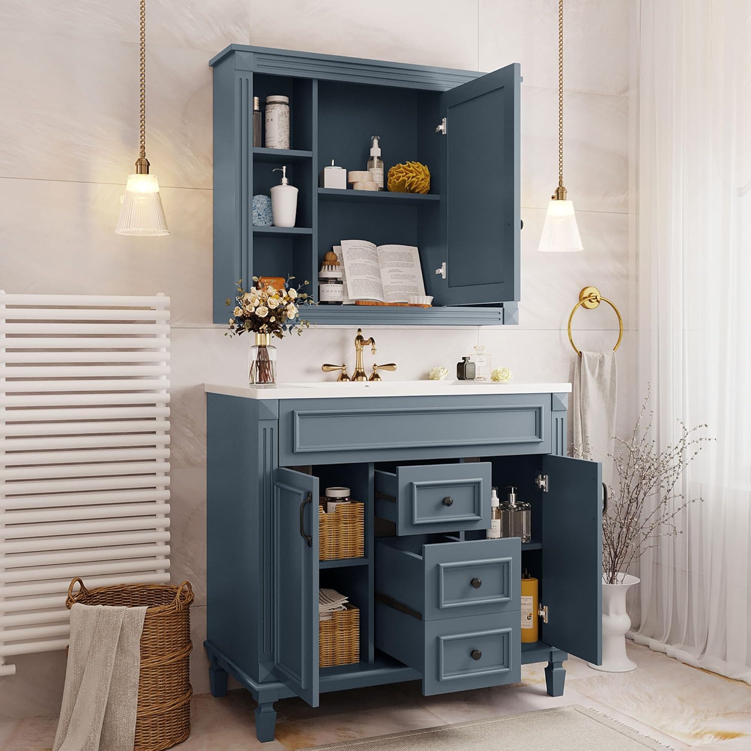 Step-by-step guide for Virubi 36 inch bathroom vanity worth it,Virubi bathroom vanity pros cons,Virubi vanity vs alternatives,should I buy Virubi vanity,best traditional bathroom vanity,Virubi blue vanity honest - complete tutorial