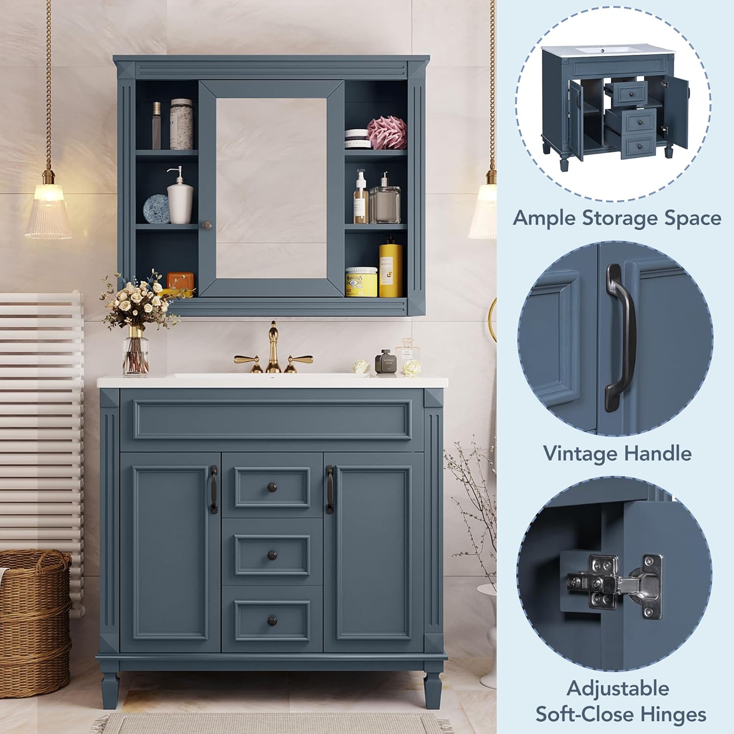 Virubi 36 inch bathroom vanity worth it,Virubi bathroom vanity pros cons,Virubi vanity vs alternatives,should I buy Virubi vanity,best traditional bathroom vanity,Virubi blue vanity honest performance testing and real-world results