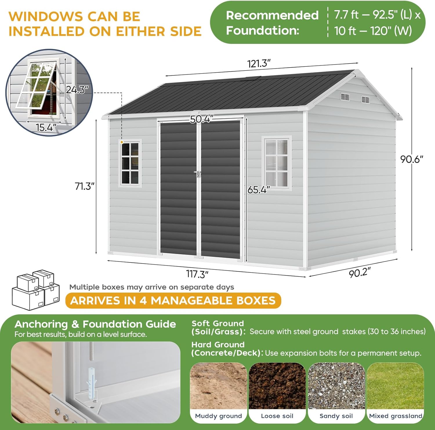 WACASA 10x8 shed worth buying,should I buy a WACASA shed,WACASA shed pros and cons,best large resin storage shed,10x8 resin shed vs metal,heavy-duty plastic shed worth it unboxing and complete package contents
