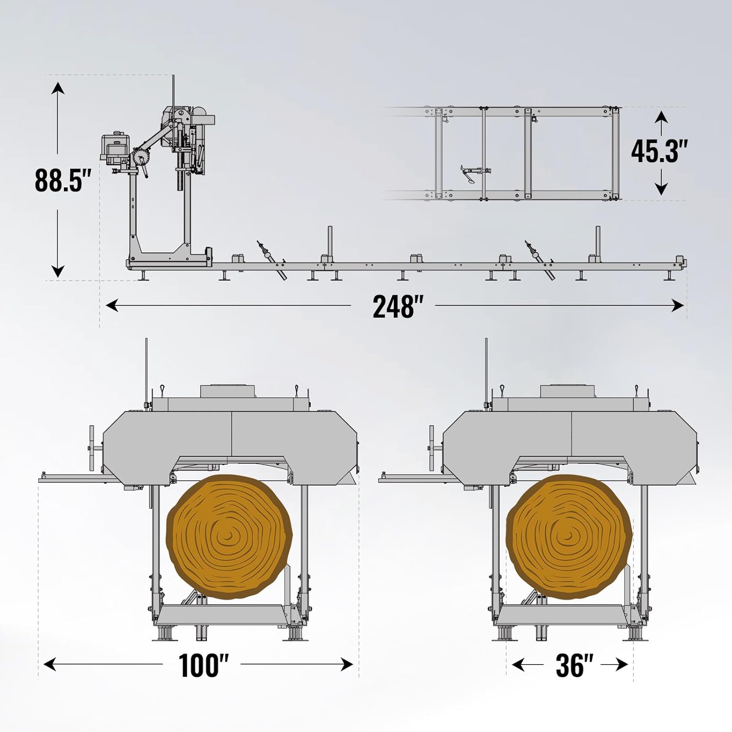 ZONSEN 36 MAX sawmill worth it,should I buy the ZONSEN 36 MAX sawmill,ZONSEN 36 MAX vs other portable sawmills,ZONSEN 36 MAX pros cons,ZONSEN 36 MAX worth buying,best portable sawmill for large logs unboxing and complete package contents