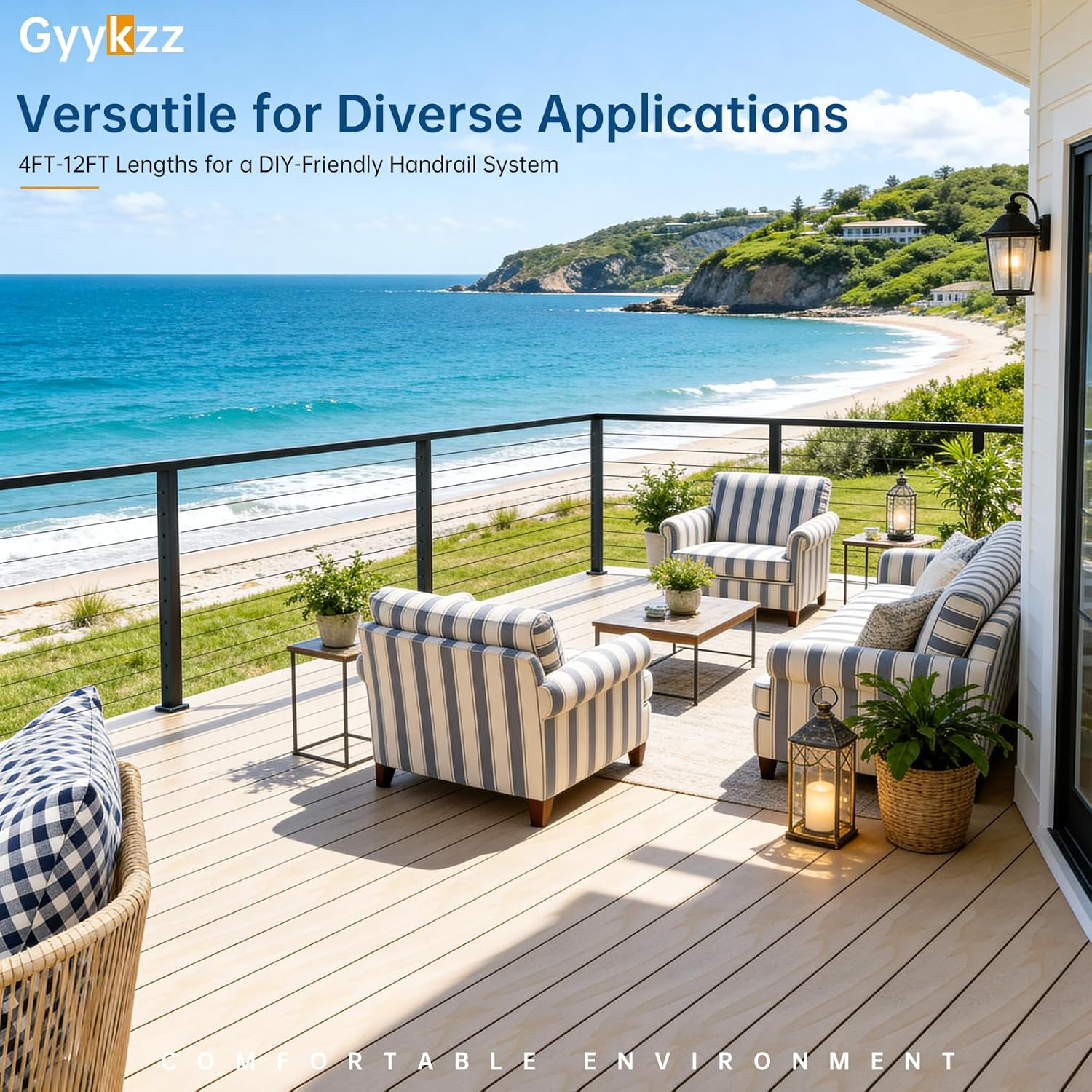 Step-by-step guide for best aluminum cable railing handrail,aluminum handrail worth buying,best handrail for cable railing,black aluminum handrail pros cons,should I buy Gyykzz handrail,aluminum vs steel handrail - complete tutorial