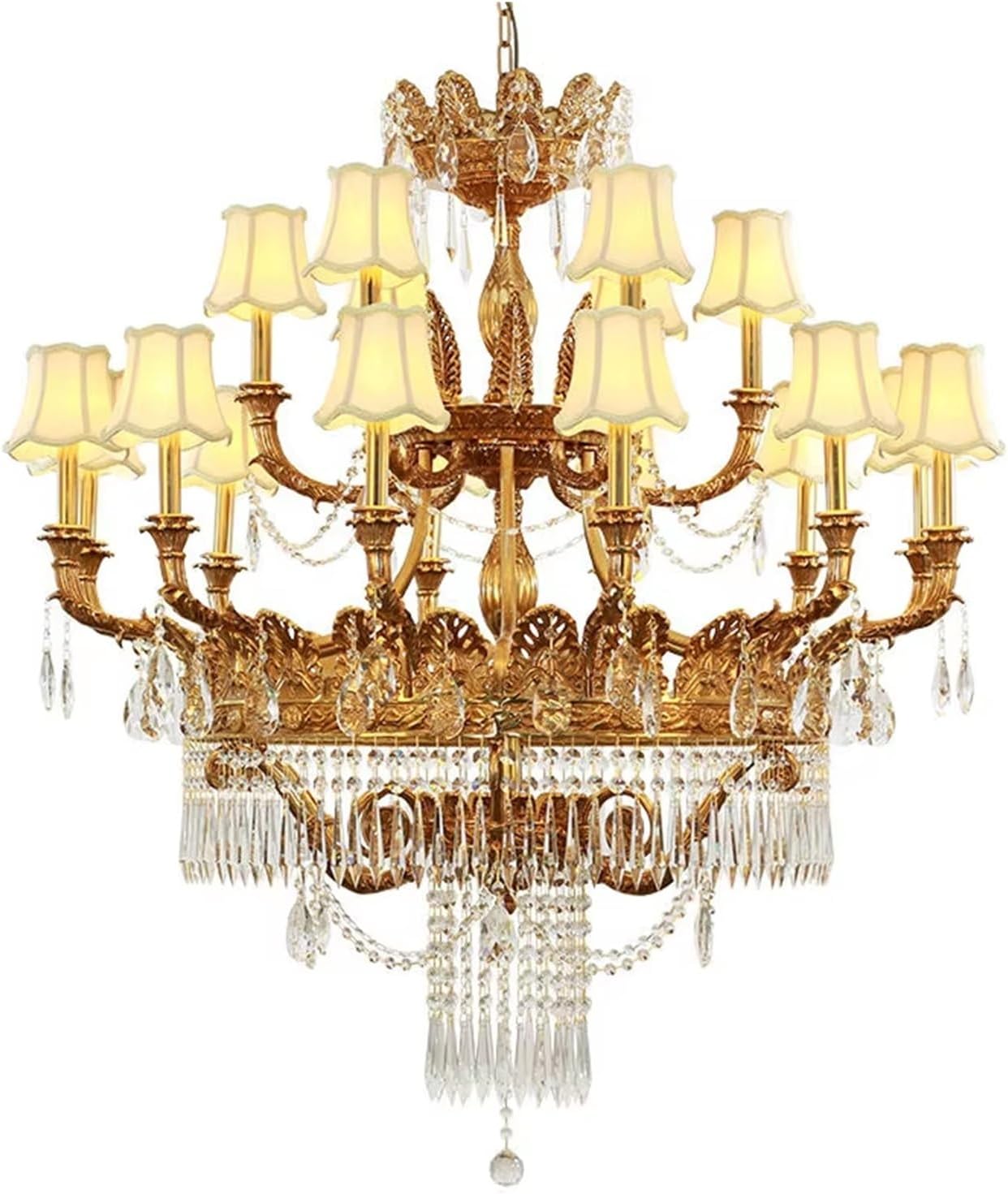 Image 1 of best high ceiling gold chandelier