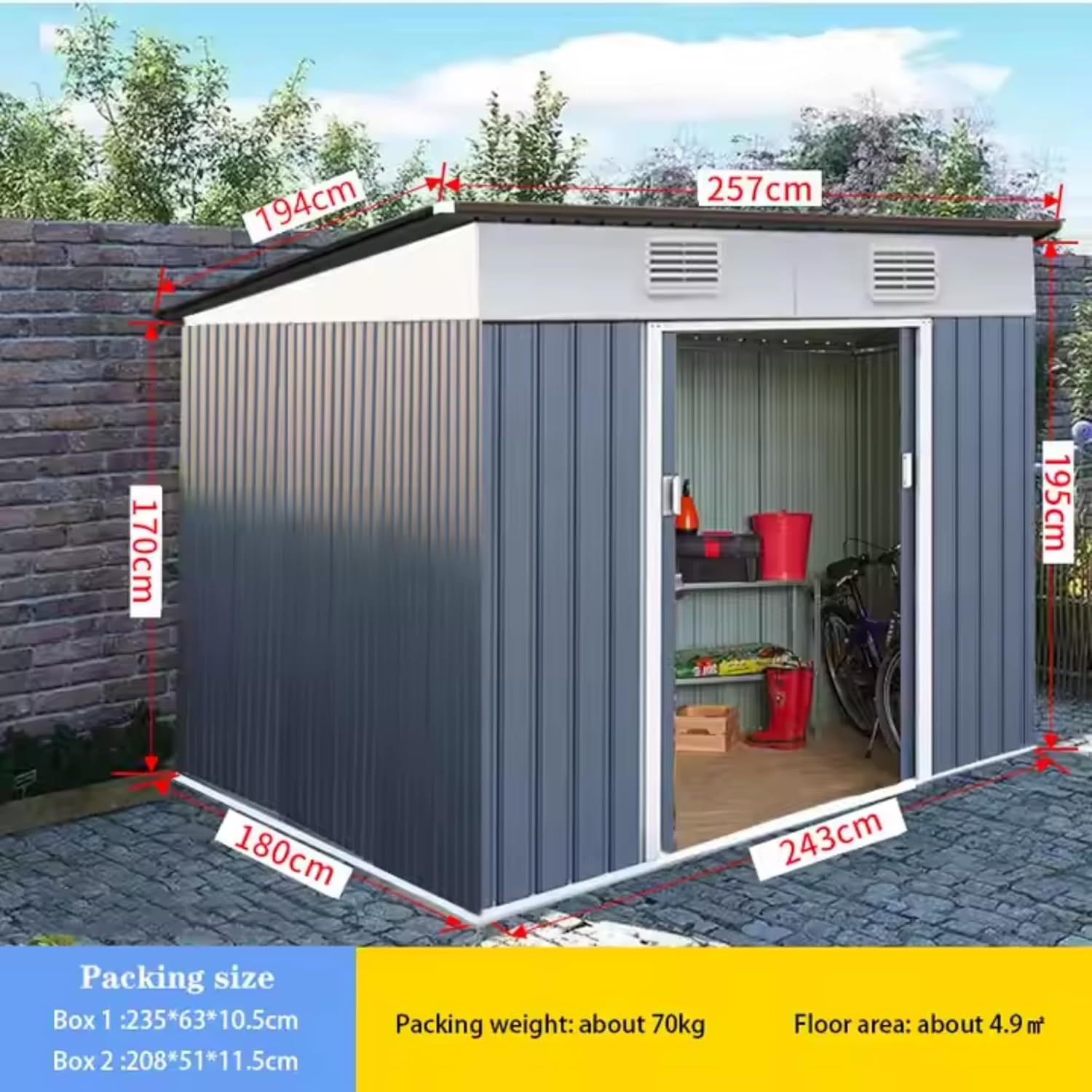 best outdoor metal storage shed,should I buy a metal storage shed,metal shed vs plastic shed,outdoor metal shed pros cons,heavy-duty metal shed worth buying,best steel garden shed unboxing and complete package contents