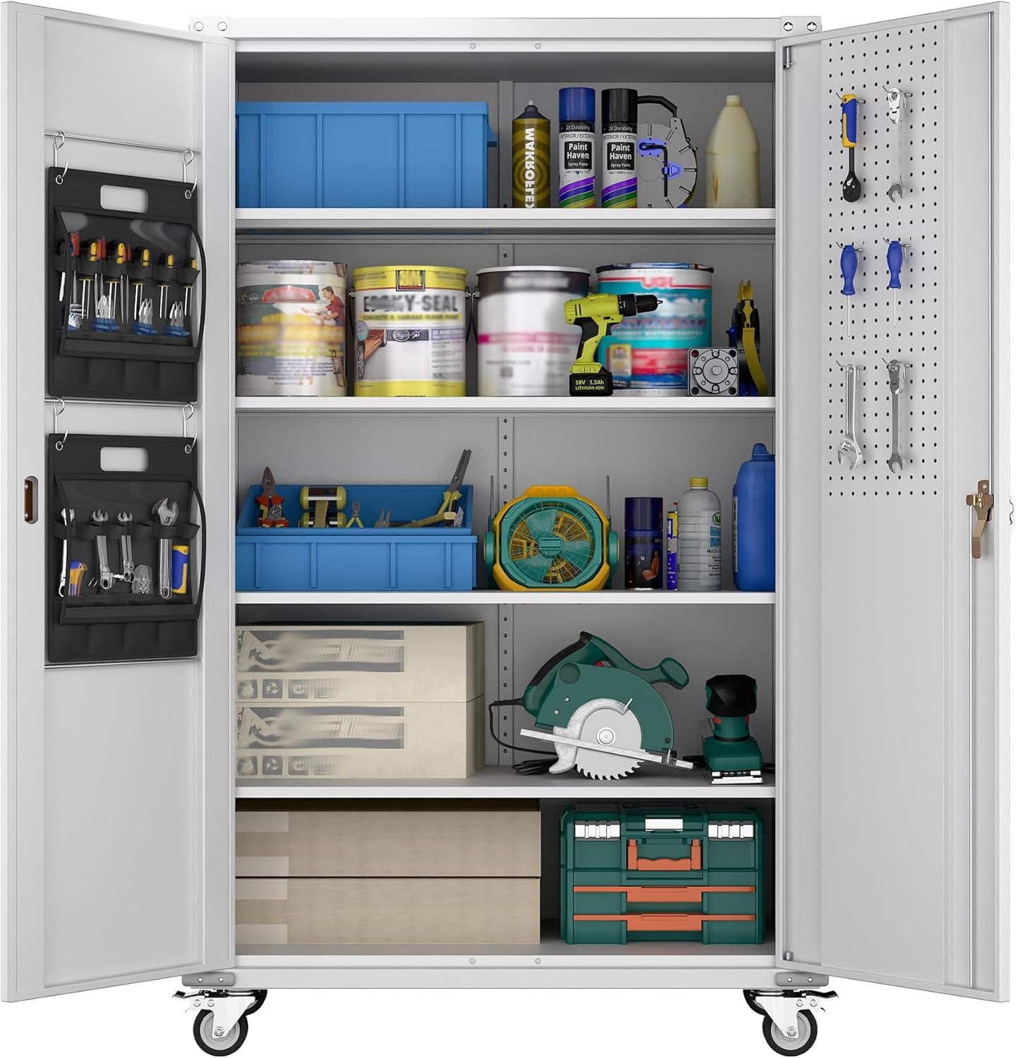 Image 1 of best wide garage storage cabinet