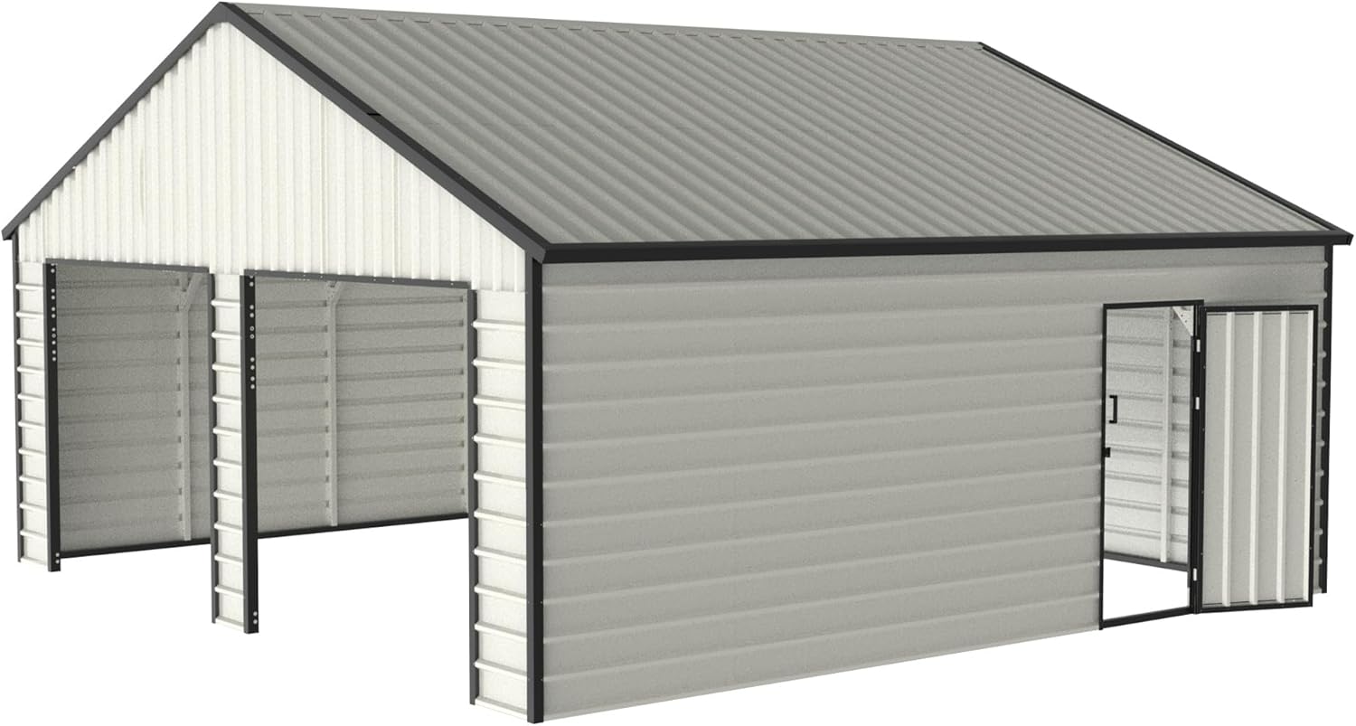 buy 23x22 metal garage shed,23x22 metal shed worth buying,best metal garage shed for trucks,large metal shed pros and cons,should I buy a 23x22 garage shed,AnhuaUSA metal shed honest assessment performance testing and real-world results