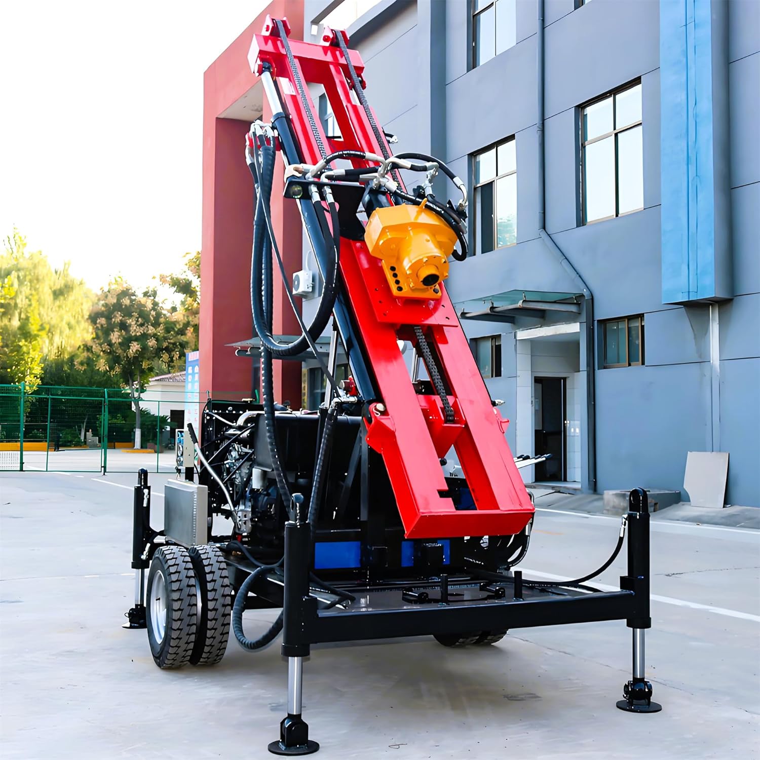 buy four wheel drive drilling rig,four wheel drive drilling rig worth it,best water well drilling machine,large borehole drilling rig pros cons,should I buy a 4WD drilling rig,geological survey drilling equipment comparison unboxing and complete package contents