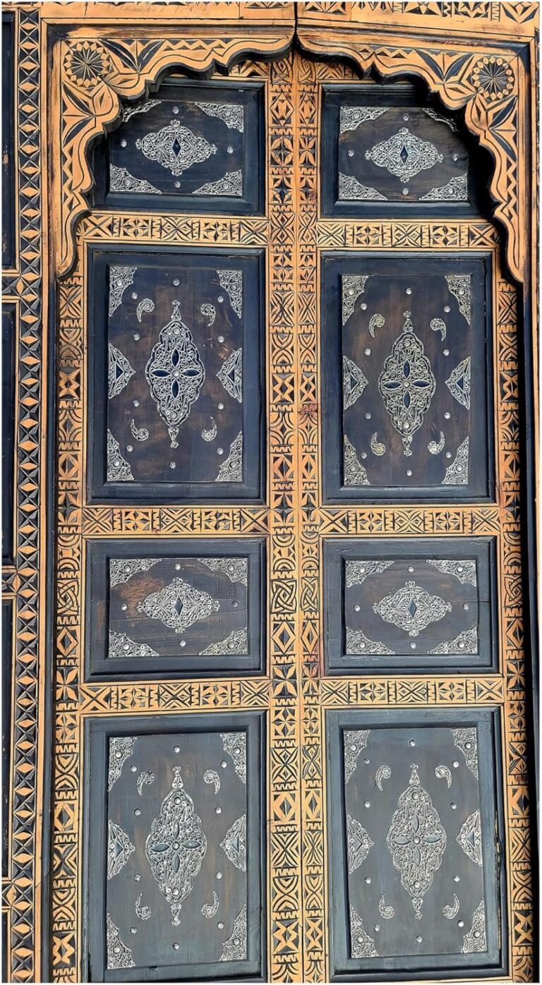 Image 1 of buy vintage wooden carved door