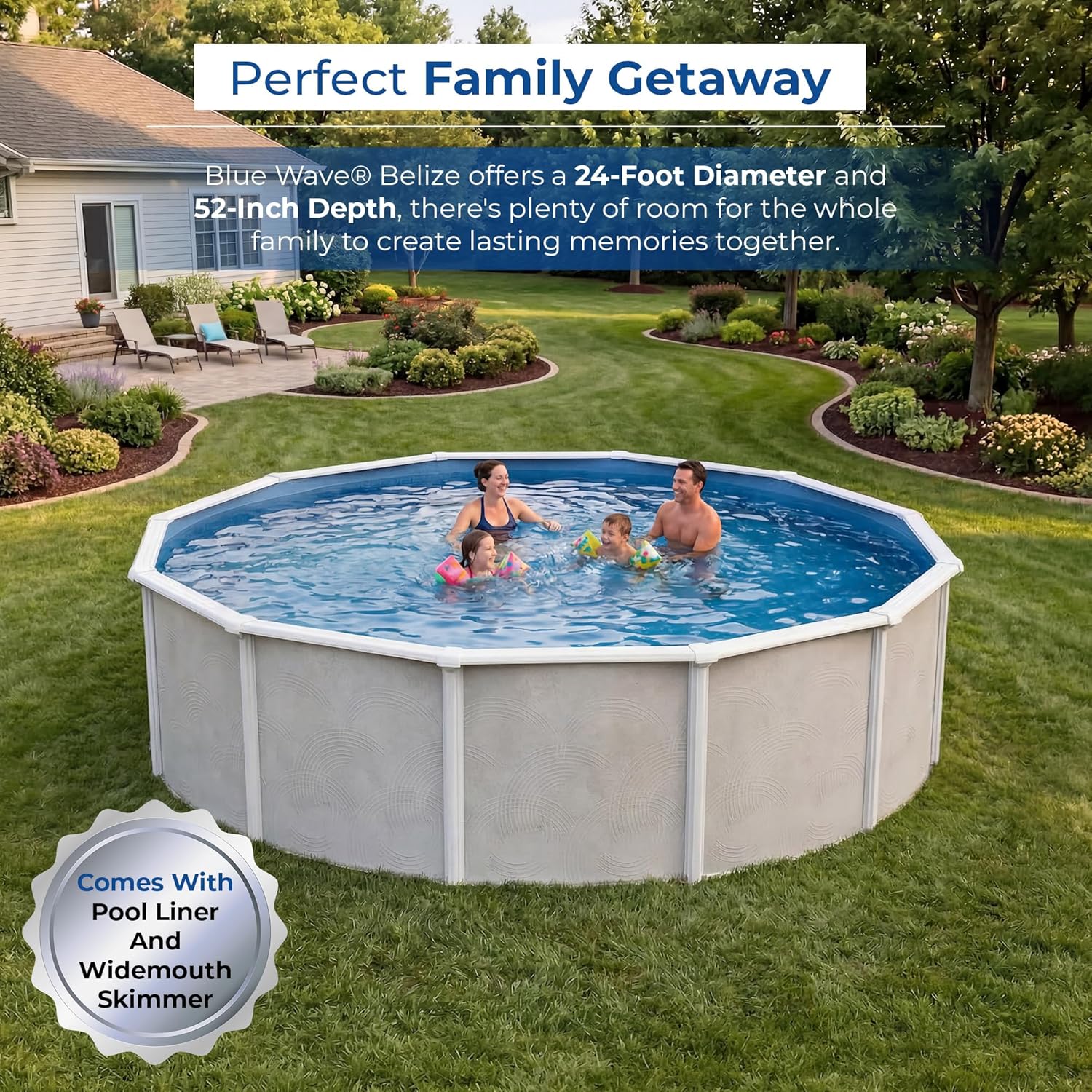Blue Wave Belize Pool Review: Honest Hands-On Verdict 2 Blue Wave Belize pool review,Blue Wave Belize 24-ft round pool review,Blue Wave Belize above ground pool review pros cons,Blue Wave Belize pool review and rating,Blue Wave Belize steel wall pool review honest opinion,Blue Wave Belize above ground pool review verdict unboxing and complete package contents