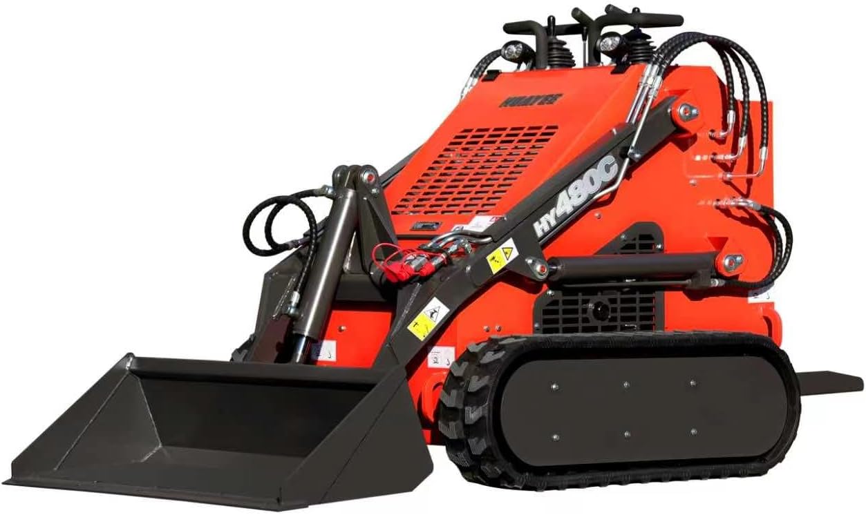 HUAYEE HY480C Mini Skid Steer Review: Honest Pros & Cons 1 HUAYEE HY480C mini skid steer review,mini skid steer pros cons,stand on skid steer vs track,HY480C worth buying,best mini skid steer for soft ground,should I buy a HUAYEE skid steer - detailed features and technical specifications